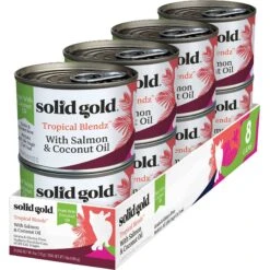 Solid Gold Tropical Blendz With Salmon & Coconut Oil Pate Grain-Free Canned Cat Food