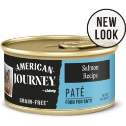 American Journey Pate Salmon Recipe Grain-Free Canned Cat Food, 3-oz Can, 24 Count