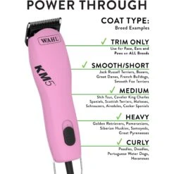 Wahl KM5 Rotary 2-Speed Professional Dog & Cat Clipper Kit -Furry Friends 134949 PT4. AC SS1800 V1502744816