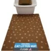 Drymate Protective & Decorative Cat Litter Mat, Brown Stripe, Large, 20-in X 28-in -Furry Friends 134957 MAIN. AC SS1800 V1692932482