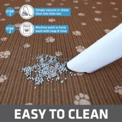 Drymate Protective & Decorative Cat Litter Mat, Brown Stripe, Large, 20-in X 28-in -Furry Friends 134957 PT3. AC SS1800 V1692976556