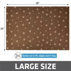 Drymate Protective & Decorative Cat Litter Mat, Brown Stripe, Large, 20-in X 28-in -Furry Friends 134957 PT4. AC SS1800 V1693244185