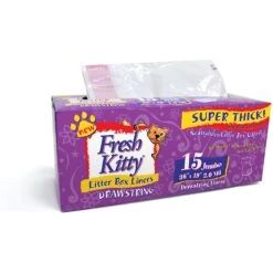 Fresh Kitty Jumbo Thick Litter Box Liners -Furry Friends 135384 PT2. AC SS1800 V1502919332