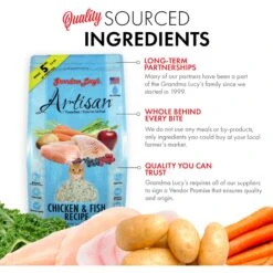 Grandma Lucy's Artisan Grain-Free Chicken & Fish Freeze-Dried Cat Food -Furry Friends 136312 PT3. AC SS1800 V1676648120