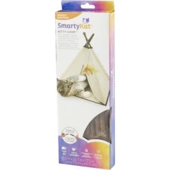 SmartyKat Kitty Camp TeePee Cat Toy 11 SmartyKat Kitty Camp TeePee Cat Toy -Furry Friends 137500 PT2. AC SS1800 V1525718219