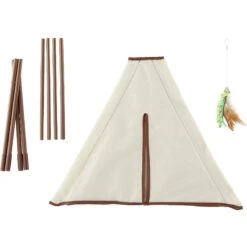 SmartyKat Kitty Camp TeePee Cat Toy 13 SmartyKat Kitty Camp TeePee Cat Toy -Furry Friends 137500 PT4. AC SS1800 V1525718372