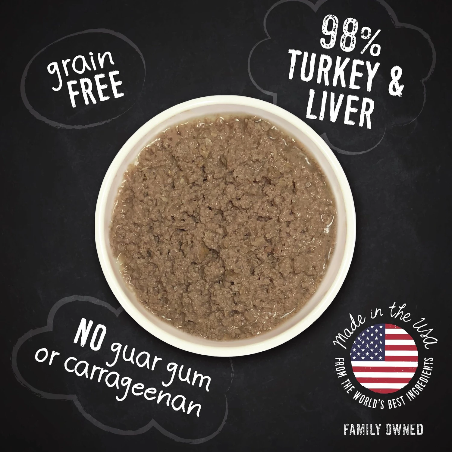 Hound & Gatos 98% Turkey & Liver Formula Grain-Free Canned Cat Food 4 Hound & Gatos 98% Turkey & Liver Formula Grain-Free Canned Cat Food - Image 2