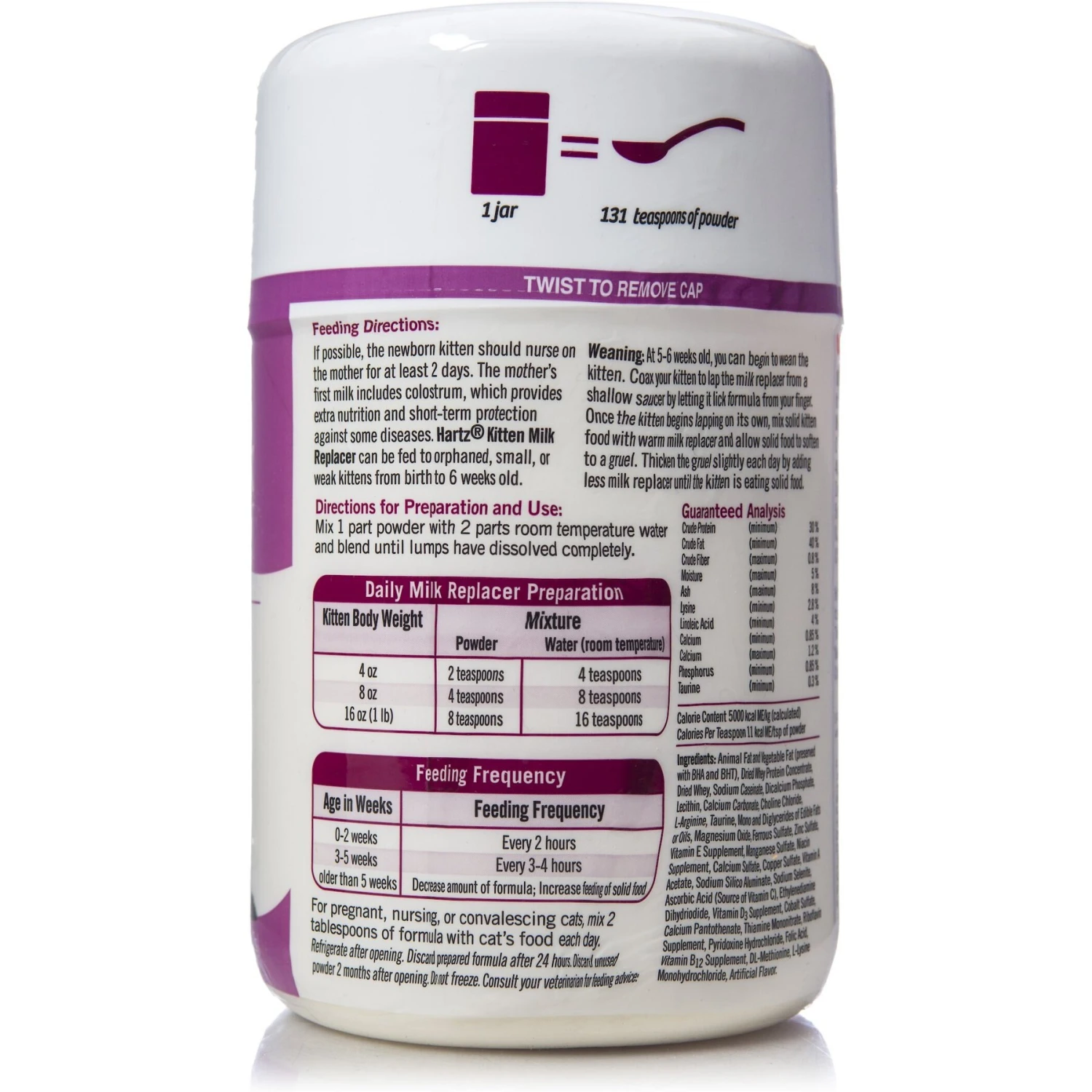 Hartz Powdered Milk Replacer Formula For Kittens 4 Hartz Powdered Milk Replacer Formula For Kittens - Image 2
