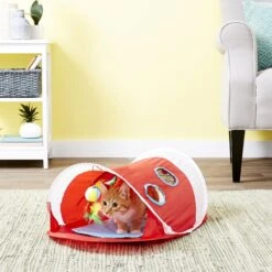 Hartz Just For Cats Peek & Play Pop-Up Tent Cat Toy -Furry Friends 139103 PT2. AC SS1800 V1589230874