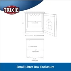 TRIXIE Wooden Cat Home & Litter Box Cover -Furry Friends 139642 PT2. AC SS1800 V1685977236