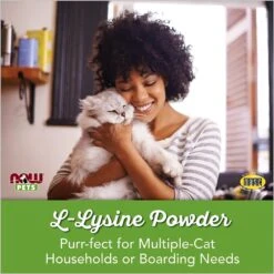 NOW Pets L-Lysine Immune System Support Cat Supplement -Furry Friends 140252 PT2. AC SS1800 V1622236369