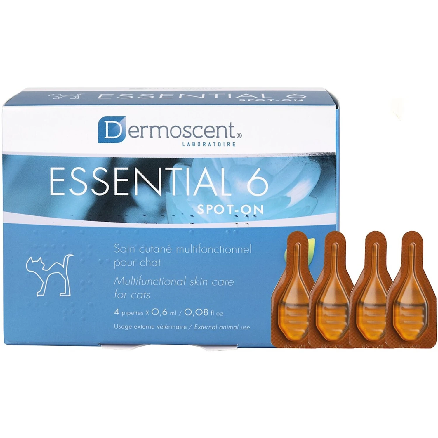 Dermoscent Essential 6 Spot-On Cat Skin Care Treatment, 4 Count 3 Dermoscent Essential 6 Spot-On Cat Skin Care Treatment, 4 Count