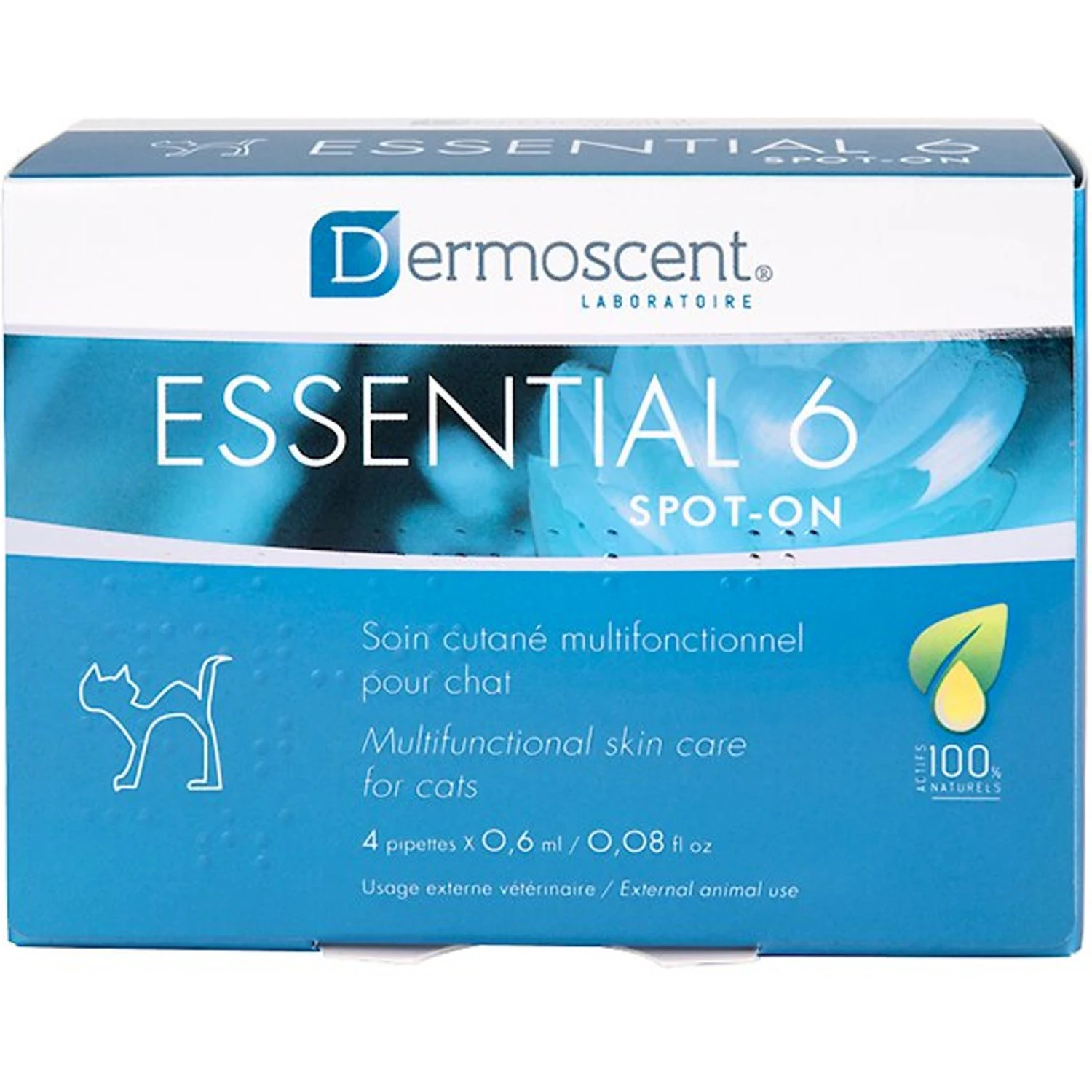 Dermoscent Essential 6 Spot-On Cat Skin Care Treatment, 4 Count 4 Dermoscent Essential 6 Spot-On Cat Skin Care Treatment, 4 Count - Image 2