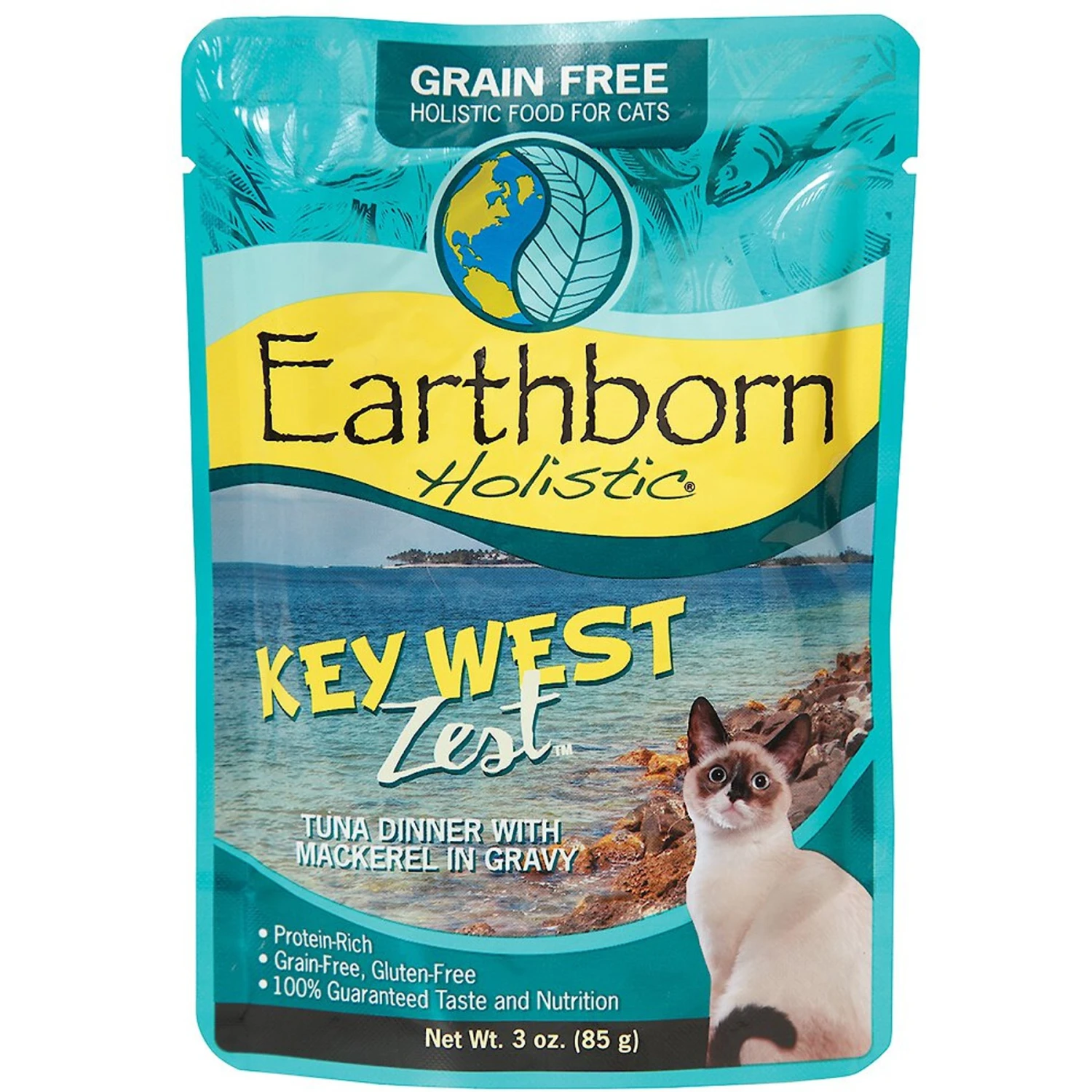 Earthborn Holistic Key West Zest Tuna Dinner With Mackerel In Gravy Grain-Free Cat Food 3 Earthborn Holistic Key West Zest Tuna Dinner With Mackerel In Gravy Grain-Free Cat Food