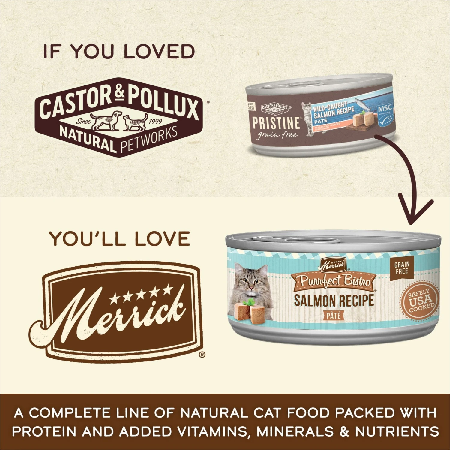 Castor & Pollux PRISTINE Grain-Free Wild-Caught Salmon Recipe Pate Canned Cat Food 4 Castor & Pollux PRISTINE Grain-Free Wild-Caught Salmon Recipe Pate Canned Cat Food - Image 2
