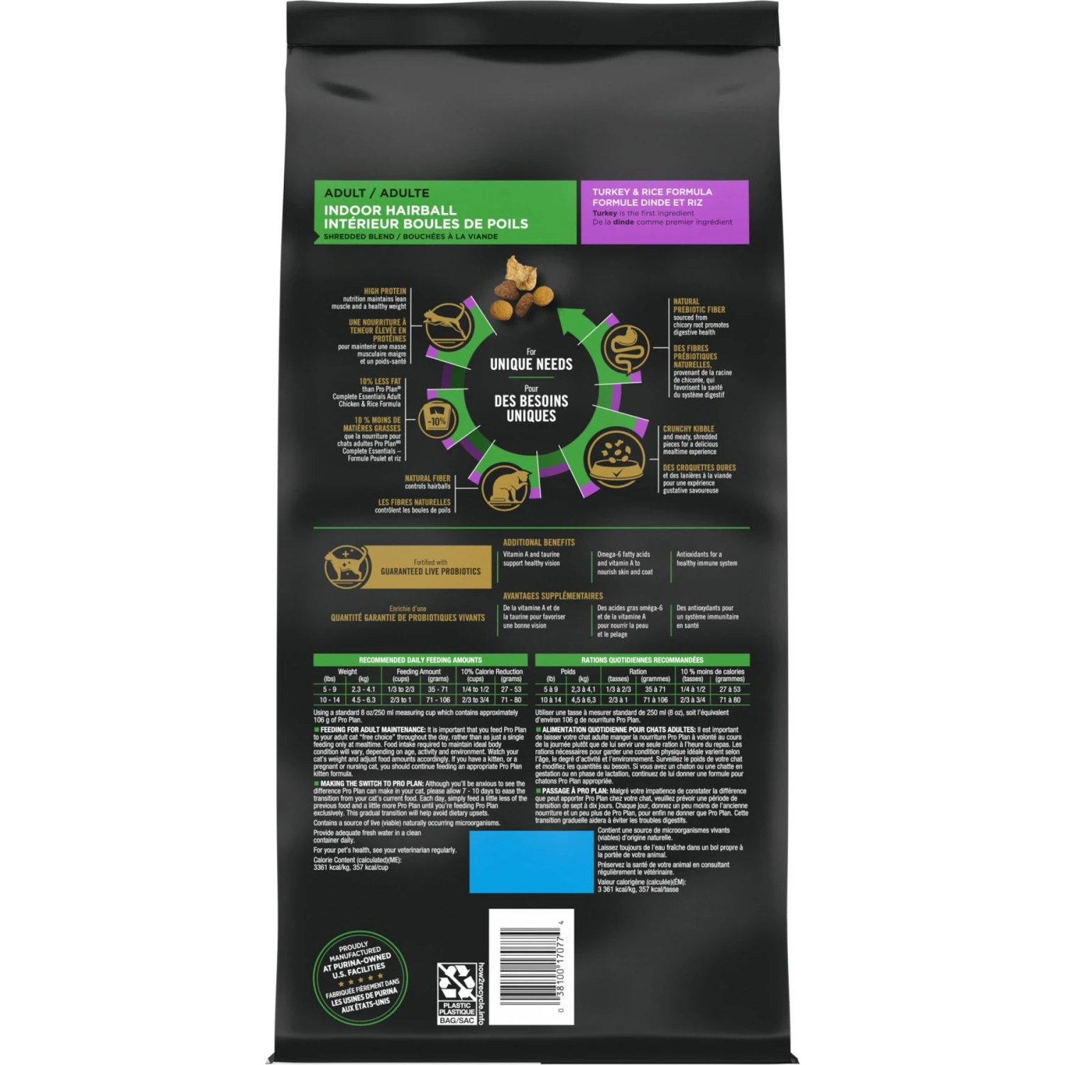 Purina Pro Plan Indoor Hairball Management Shredded Blend Turkey & Rice Formula Dry Cat Food 4 Purina Pro Plan Indoor Hairball Management Shredded Blend Turkey & Rice Formula Dry Cat Food - Image 2