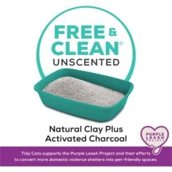 Tidy Cats Free & Clean Unscented Clumping Clay Cat Litter -Furry Friends 141397 PT3. AC SS1800 V1701880989