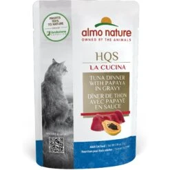 Almo Nature HQS La Cucina Tuna With Papaya Grain-Free Cat Food Pouches