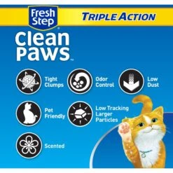Fresh Step Clean Paws Scented Clumping Clay Cat Litter 12 Fresh Step Clean Paws Scented Clumping Clay Cat Litter -Furry Friends 141502 PT1. AC SS1800 V1694463367