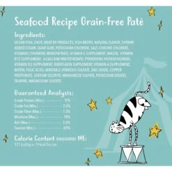 Tiny Tiger Pate Seafood Recipe Grain-Free Canned Cat Food -Furry Friends 141879 PT5. AC SS1800 V1687284461
