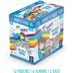 BFF OMG Potluck O' Pouches Variety Pack Grain-Free Cat Food Pouches -Furry Friends 142307 PT1. AC SS1800 V1682626612