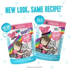 BFF OMG Potluck O' Pouches Variety Pack Grain-Free Cat Food Pouches -Furry Friends 142307 PT8. AC SS1800 V1682626493