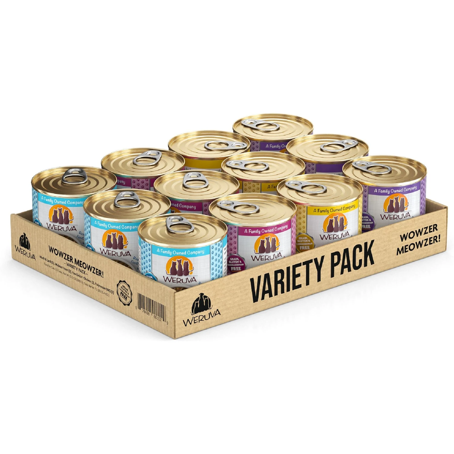 Weruva Classic Cat Food Variety Pack Wowzer Meowzer Wet Cat Food, 10-oz Can, 12 Count 3 Weruva Classic Cat Food Variety Pack Wowzer Meowzer Wet Cat Food, 10-oz Can, 12 Count