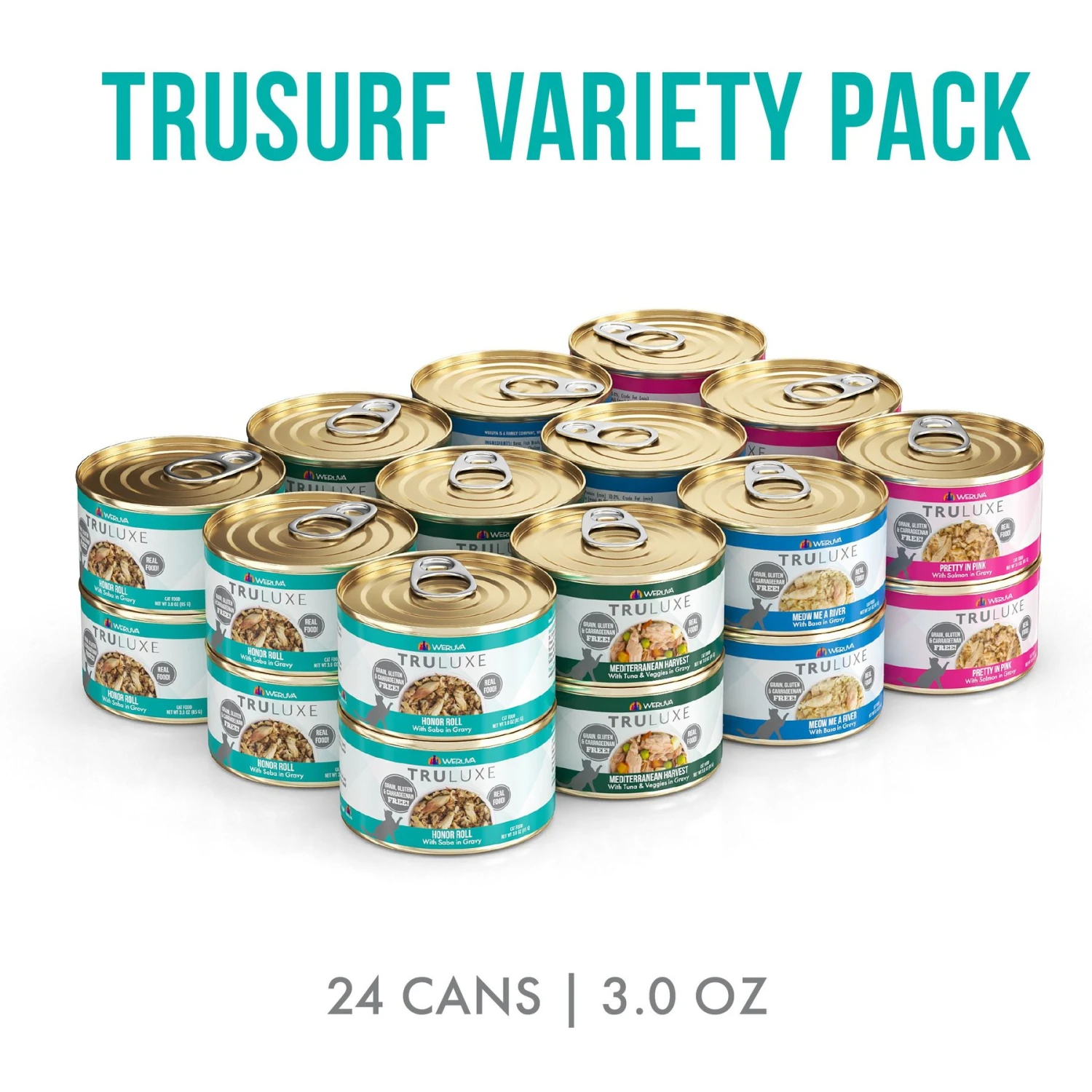 Weruva TruLuxe TruSurf Variety Pack Grain-Free Canned Cat Food 4 Weruva TruLuxe TruSurf Variety Pack Grain-Free Canned Cat Food - Image 2