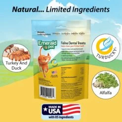 Emerald Pet Feline Dental Treats With Turducky Cat Treats 13 Emerald Pet Feline Dental Treats With Turducky Cat Treats -Furry Friends 142397 PT5. AC SS1800 V1667598998