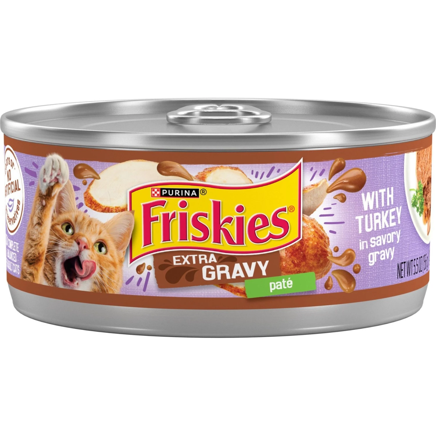 Friskies Extra Gravy Pate With Turkey In Savory Gravy Canned Cat Food 3 Friskies Extra Gravy Pate With Turkey In Savory Gravy Canned Cat Food