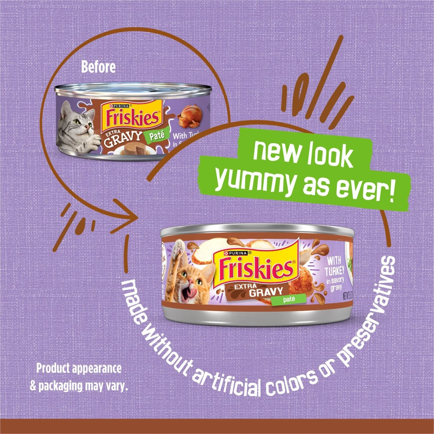 Friskies Extra Gravy Pate With Turkey In Savory Gravy Canned Cat Food 5 Friskies Extra Gravy Pate With Turkey In Savory Gravy Canned Cat Food - Image 3