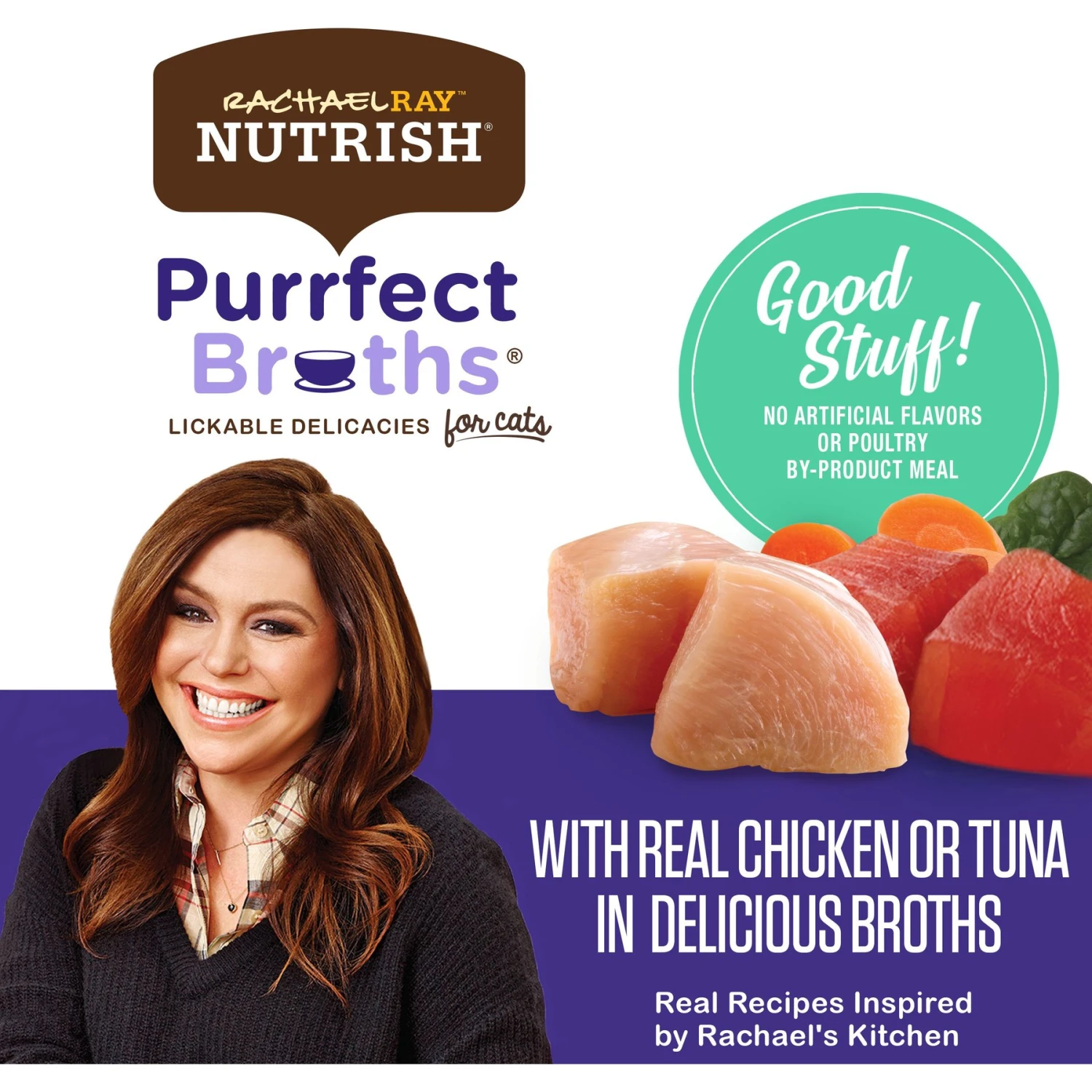 Rachael Ray Nutrish Purrfect Broths All Natural Grain-Free Variety Pack Cat Food Topper 7 Rachael Ray Nutrish Purrfect Broths All Natural Grain-Free Variety Pack Cat Food Topper - Image 5