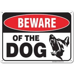 Sigo Signs "Beware Of Dog" Aluminum Sign