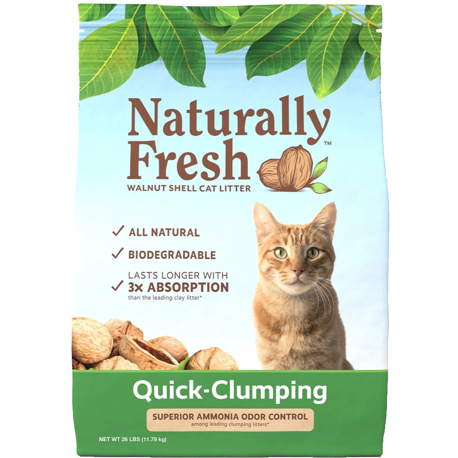 Naturally Fresh Unscented Clumping Walnut Cat Litter 3 Naturally Fresh Unscented Clumping Walnut Cat Litter