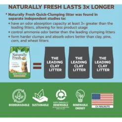 Naturally Fresh Unscented Clumping Walnut Cat Litter 13 Naturally Fresh Unscented Clumping Walnut Cat Litter -Furry Friends 144718 PT6. AC SS1800 V1664564639