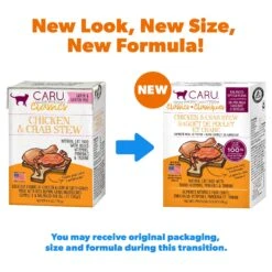 Caru Classic Chicken & Crab Stew Grain-Free Wet Cat Food 10 Caru Classic Chicken & Crab Stew Grain-Free Wet Cat Food -Furry Friends 145136 PT1. AC SS1800 V1700602601