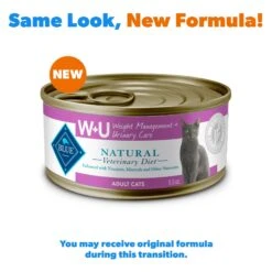 Blue Buffalo Natural Veterinary Diet W+U Weight Management + Urinary Care Grain-Free Wet Cat Food -Furry Friends 147688 PT1. AC SS1800 V1695135215