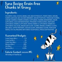 Tiny Tiger Chunks In Gravy Tuna Recipe Grain-Free Canned Cat Food -Furry Friends 147754 PT5. AC SS1800 V1671723444
