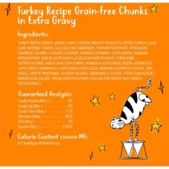 Tiny Tiger Chunks In EXTRA Gravy Turkey Recipe Grain-Free Canned Cat Food 15 Tiny Tiger Chunks In EXTRA Gravy Turkey Recipe Grain-Free Canned Cat Food -Furry Friends 147776 PT5. AC SS1800 V1671726601
