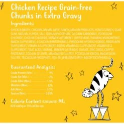 Tiny Tiger Chunks In EXTRA Gravy Chicken Recipe Grain-Free Canned Cat Food 15 Tiny Tiger Chunks In EXTRA Gravy Chicken Recipe Grain-Free Canned Cat Food -Furry Friends 147780 PT5. AC SS1800 V1687283979