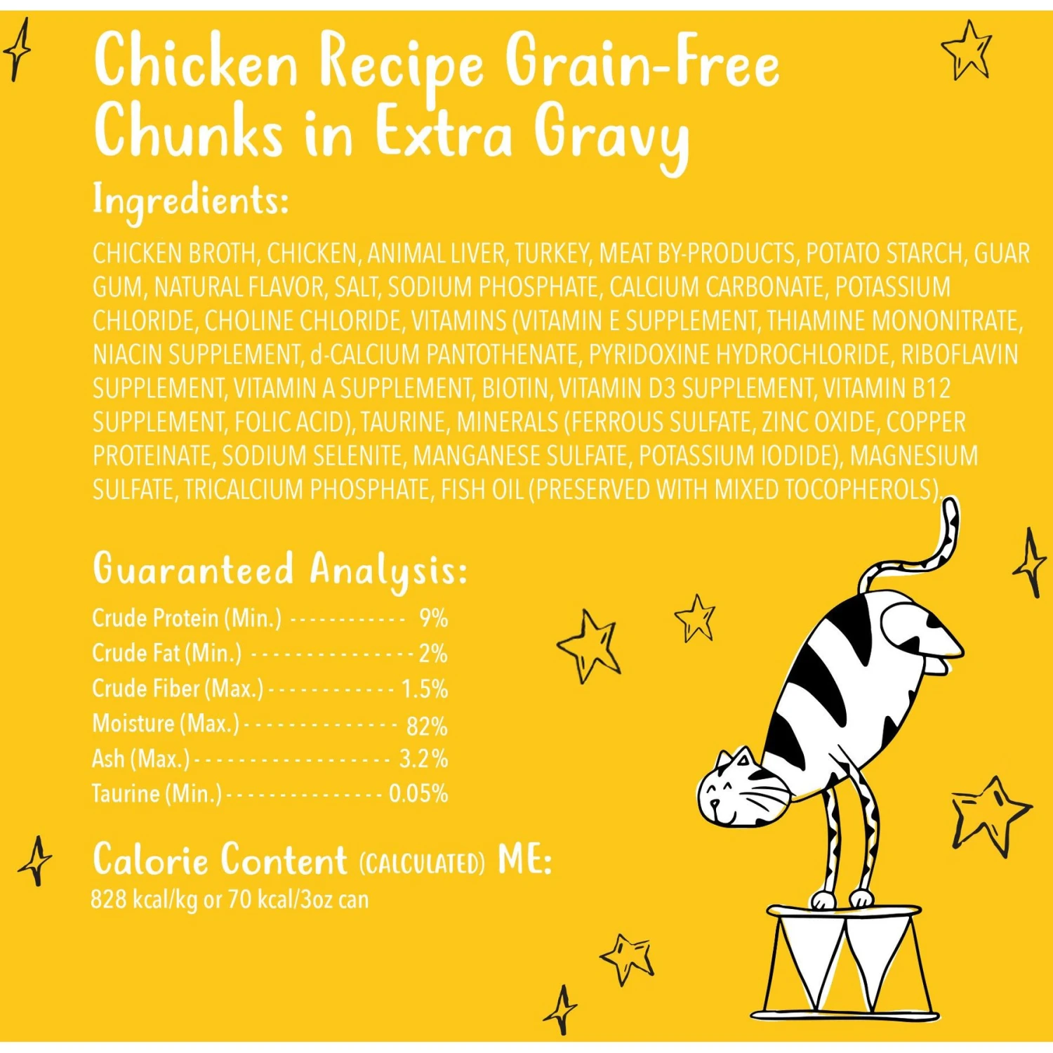 Tiny Tiger Chunks In EXTRA Gravy Chicken Recipe Grain-Free Canned Cat Food 8 Tiny Tiger Chunks In EXTRA Gravy Chicken Recipe Grain-Free Canned Cat Food - Image 6