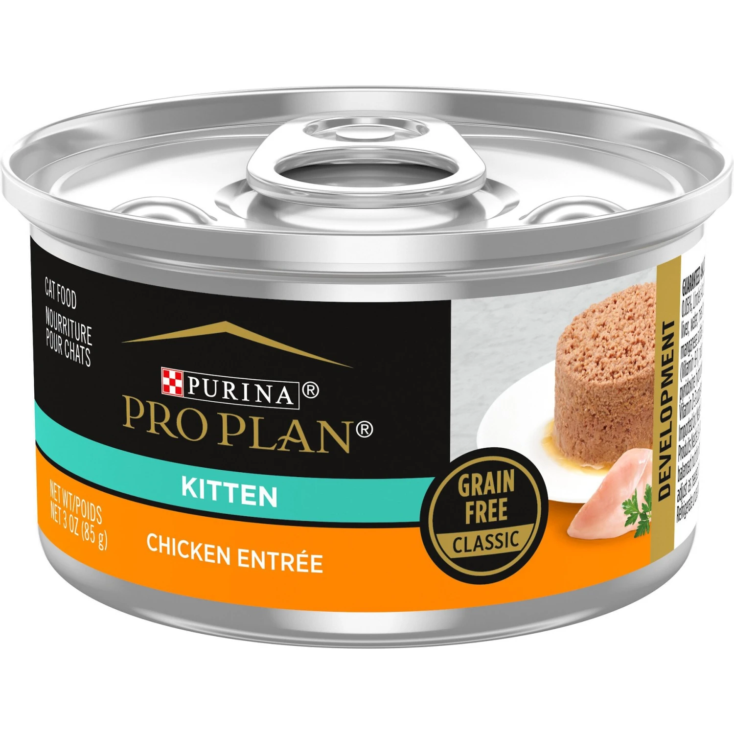 Purina Pro Plan Classic Chicken Grain-Free Kitten Entree Canned Cat Food 3 Purina Pro Plan Classic Chicken Grain-Free Kitten Entree Canned Cat Food