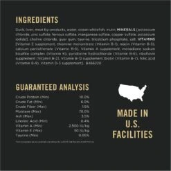 Purina Pro Plan Focus Sensitive Skin & Stomach Classic Duck Grain-Free Entree Canned Cat Food -Furry Friends 147940 PT4. AC SS1800 V1634249484