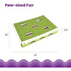 Catstages Grass Patch Hunting Box Cat Scratcher Toy -Furry Friends 148104 PT4. AC SS1800 V1631685751