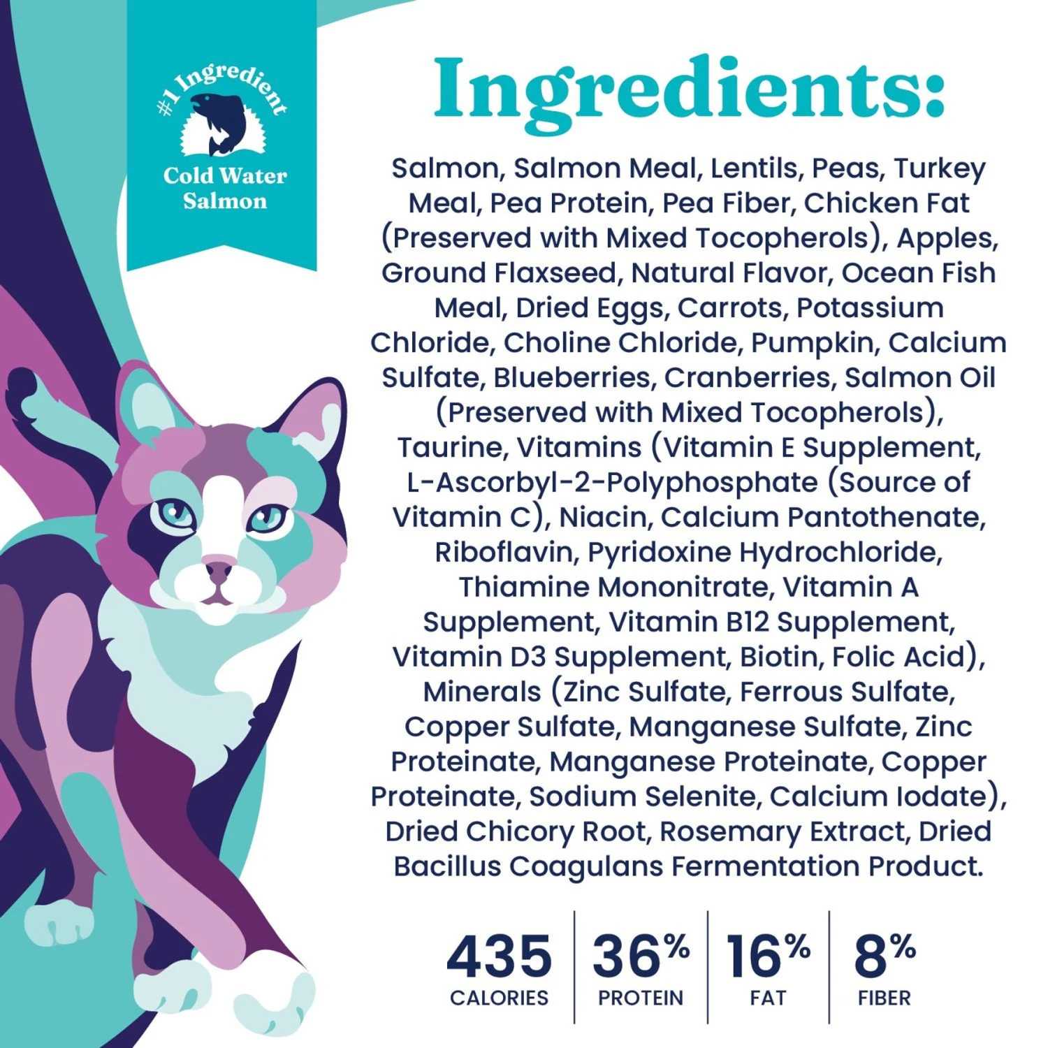 Solid Gold Let's Stay In Salmon, Lentil & Apple Recipe Adult Grain-Free Indoor Dry Cat Food 7 Solid Gold Let's Stay In Salmon, Lentil & Apple Recipe Adult Grain-Free Indoor Dry Cat Food - Image 5