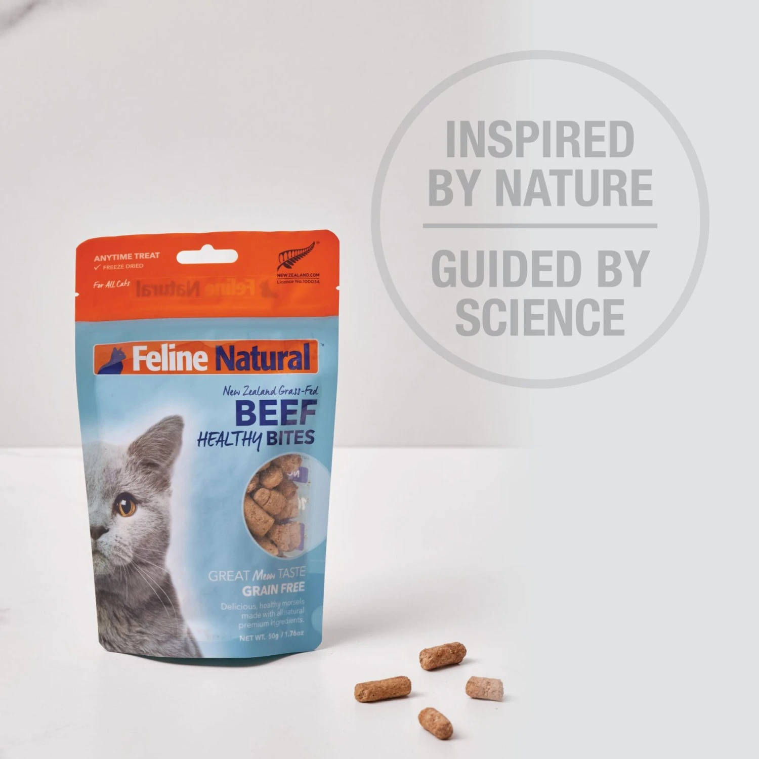 Feline Natural Lamb Healthy Bites Grain-Free Freeze-Dried Cat Treats, 1.76-oz Bag 9 Feline Natural Lamb Healthy Bites Grain-Free Freeze-Dried Cat Treats, 1.76-oz Bag - Image 7
