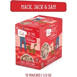 Weruva Cats In The Kitchen Mack, Jack & Sam Salmon, Mackerel & Tuna Recipe Grain-Free Cat Food Pouches -Furry Friends 149776 PT2. AC SS1800 V1700860104