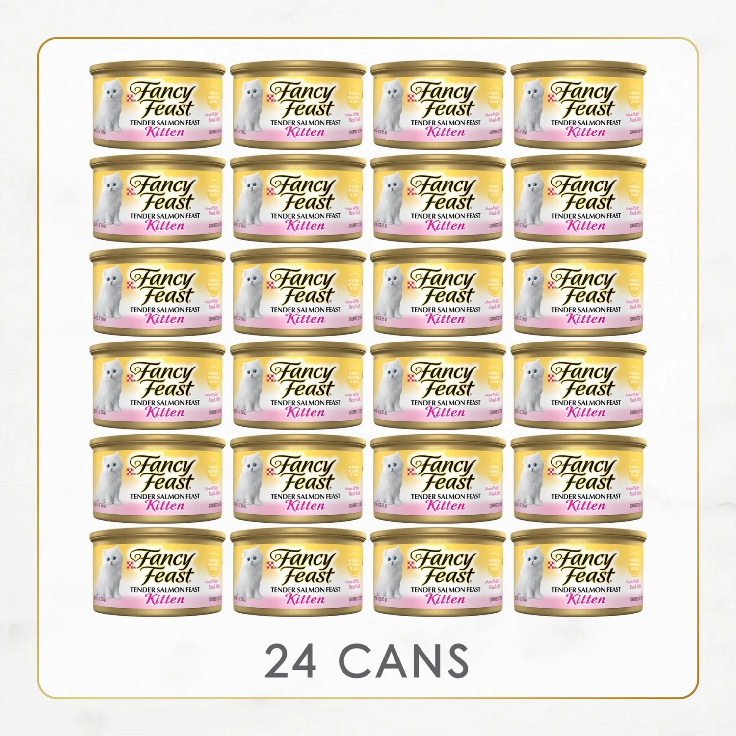 Fancy Feast Kitten Tender Salmon Feast Canned Cat Food 4 Fancy Feast Kitten Tender Salmon Feast Canned Cat Food - Image 2