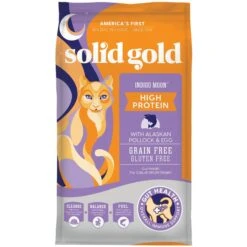 Solid Gold Indigo Moon High Protein Wild Alaskan Pollock & Eggs Recipe Grain-Free Dry Cat Food