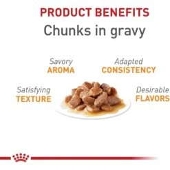Royal Canin Feline Care Nutrition Hair & Skin Care Chunks In Gravy Pouch Cat Food, 3-oz, Case Of 12 -Furry Friends 151283 PT2. AC SS1800 V1697760224